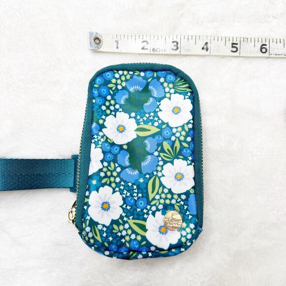 THE DARLING EFFECT Tumbler Blue Floral Zip Around Fanny Pack NEW - Picture 6 of 7